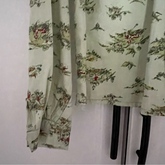 1960s sage green cotton blouse - Picture 4 of 4